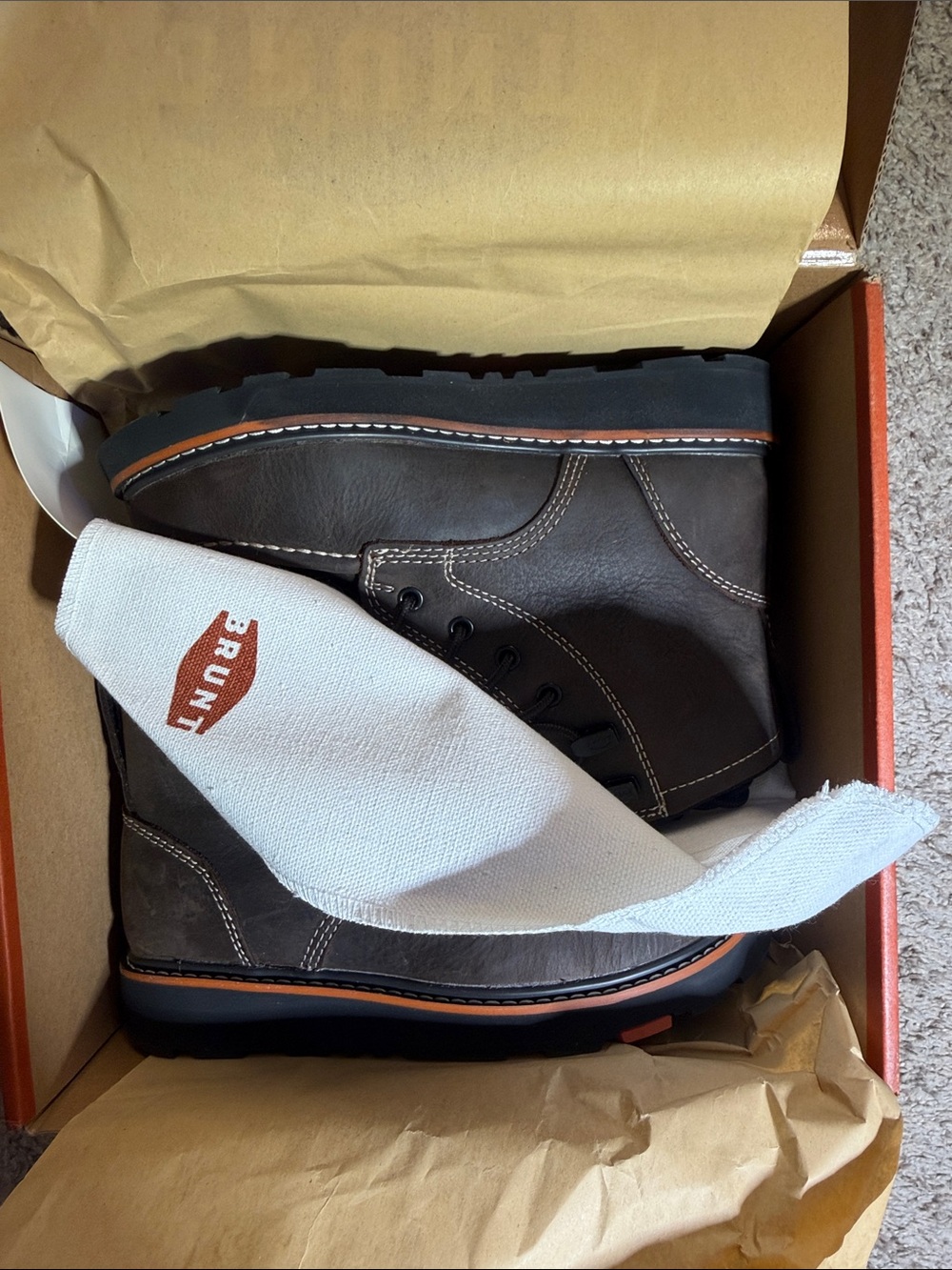 Marin Dark Brown Waterproof Soft Toe Work Boots